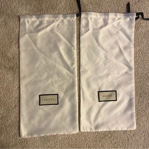 Gucci shoe dust bags